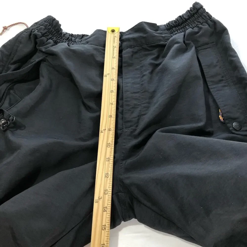 Eastern Mountain Sports pants full leg zippers nylon lined elastic waist mens M